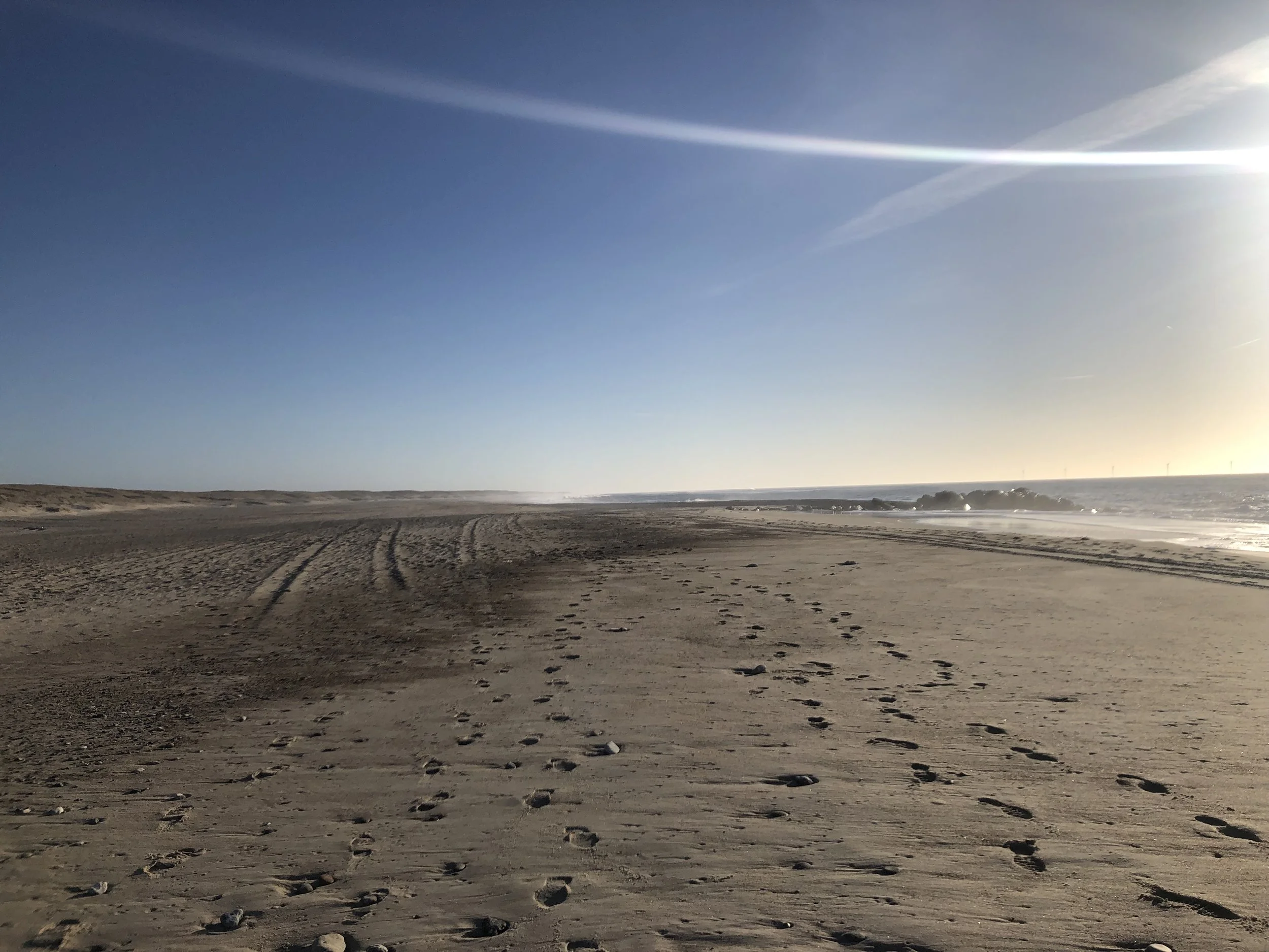Gåture ved havet