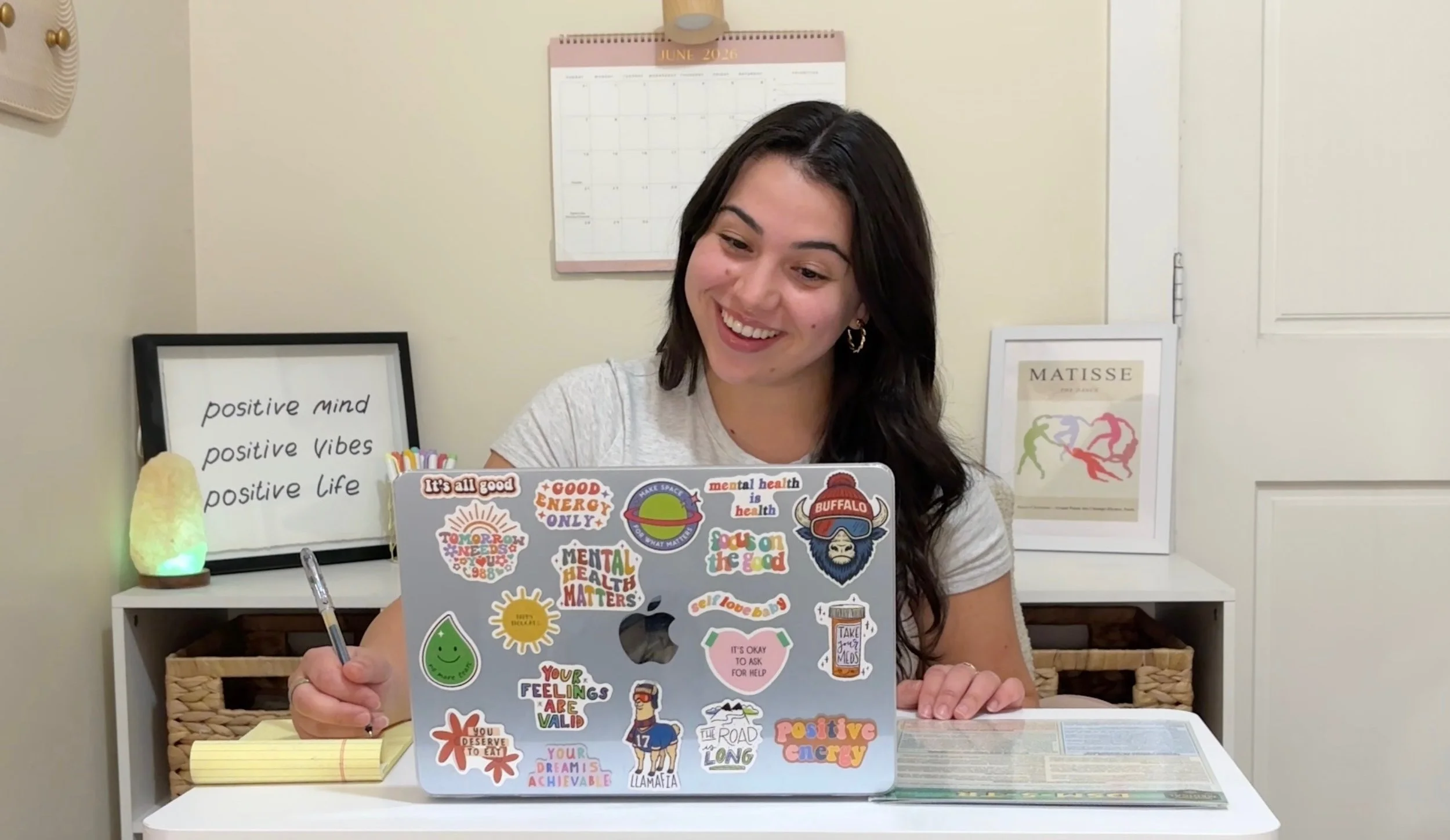 Therapist giving adolescent and child therapy through telehealth