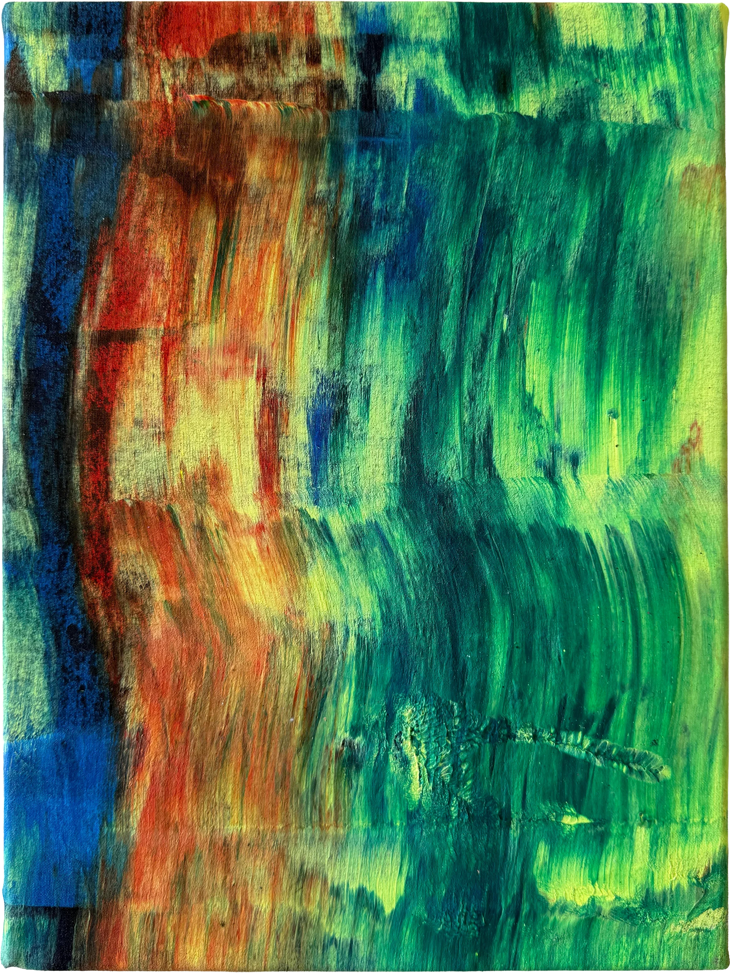   Estuary , 2022 
 Textile acrylic on cotton 
23 x 30 cm (9.1 x 11.8 in)  