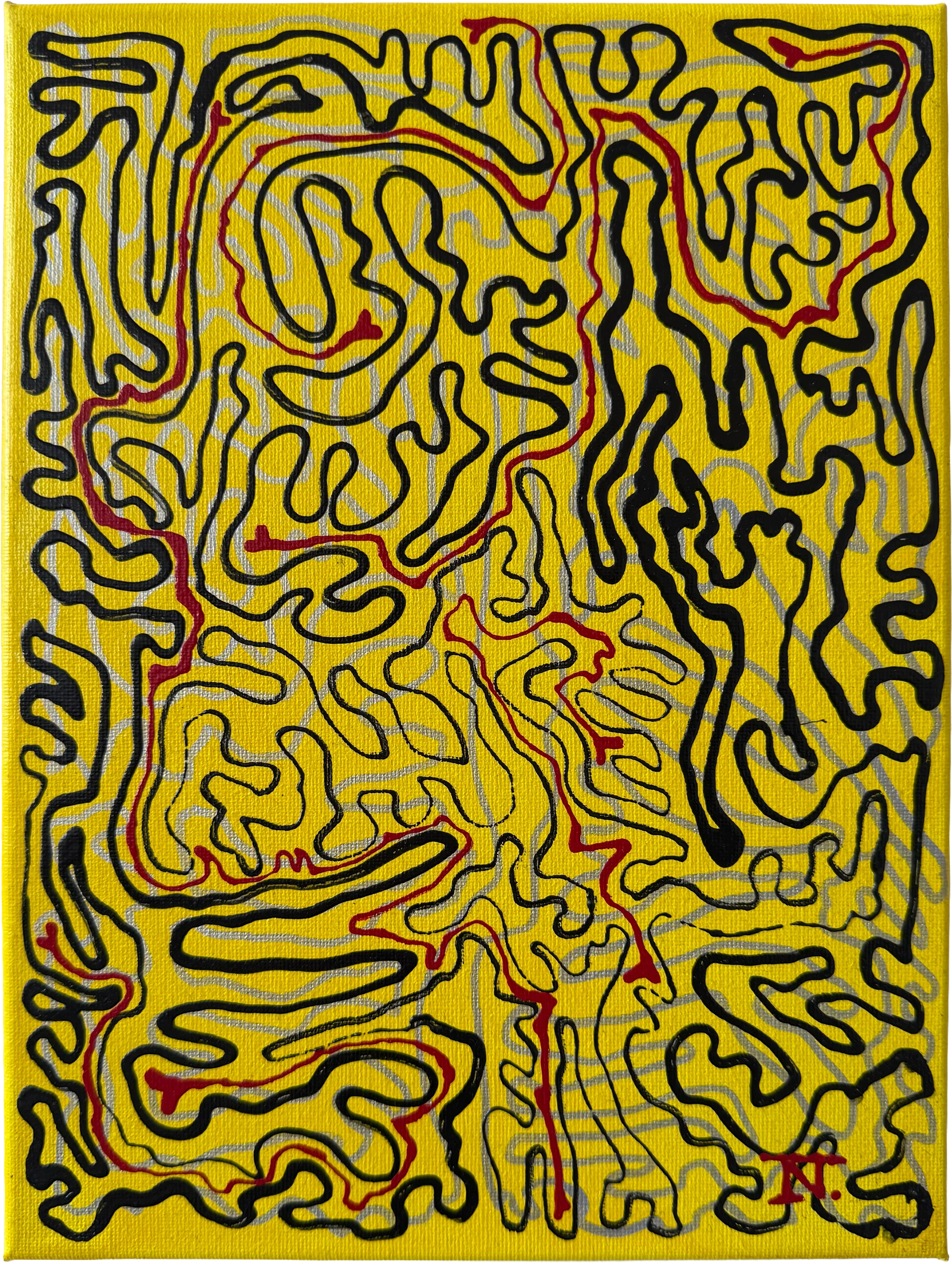   Connection , 2023 
 Acrylic on canvas 
20 x 30 cm (7.9 x 11.8 in)  