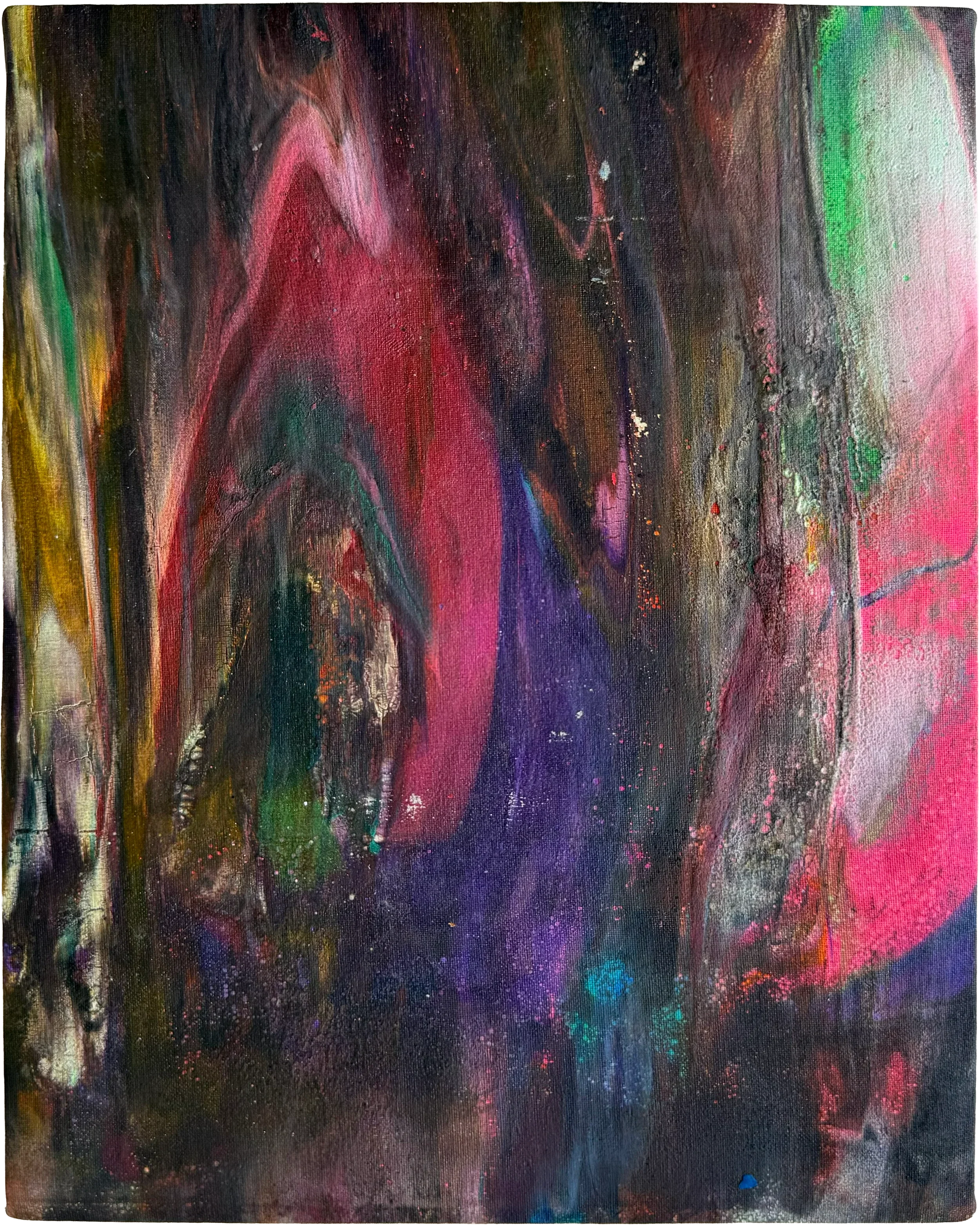   Aether , 2022 
 Textile acrylic on cotton 
19 x 24 cm (7.5 x 9.4 in)  