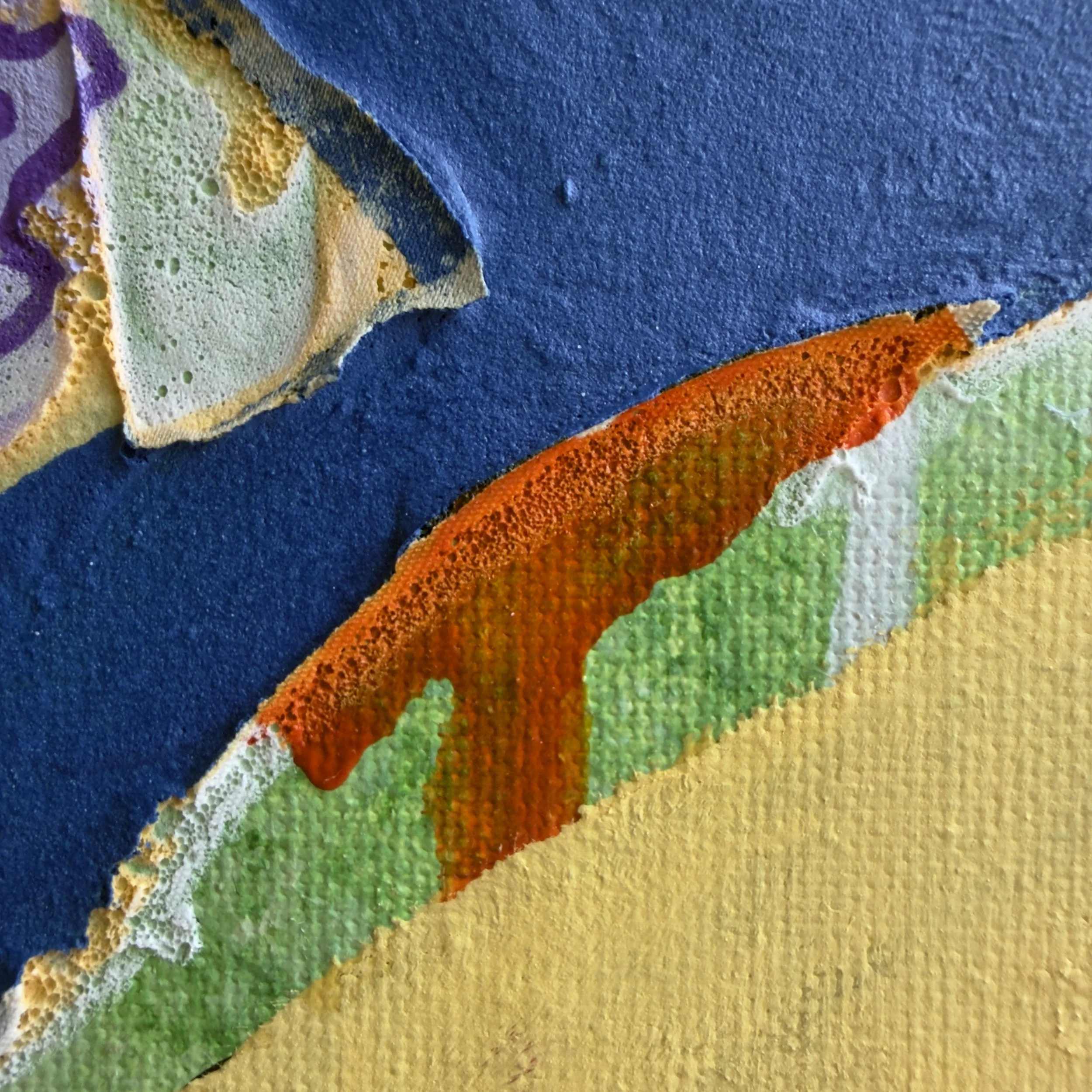 Close up of texture, layer and paint.