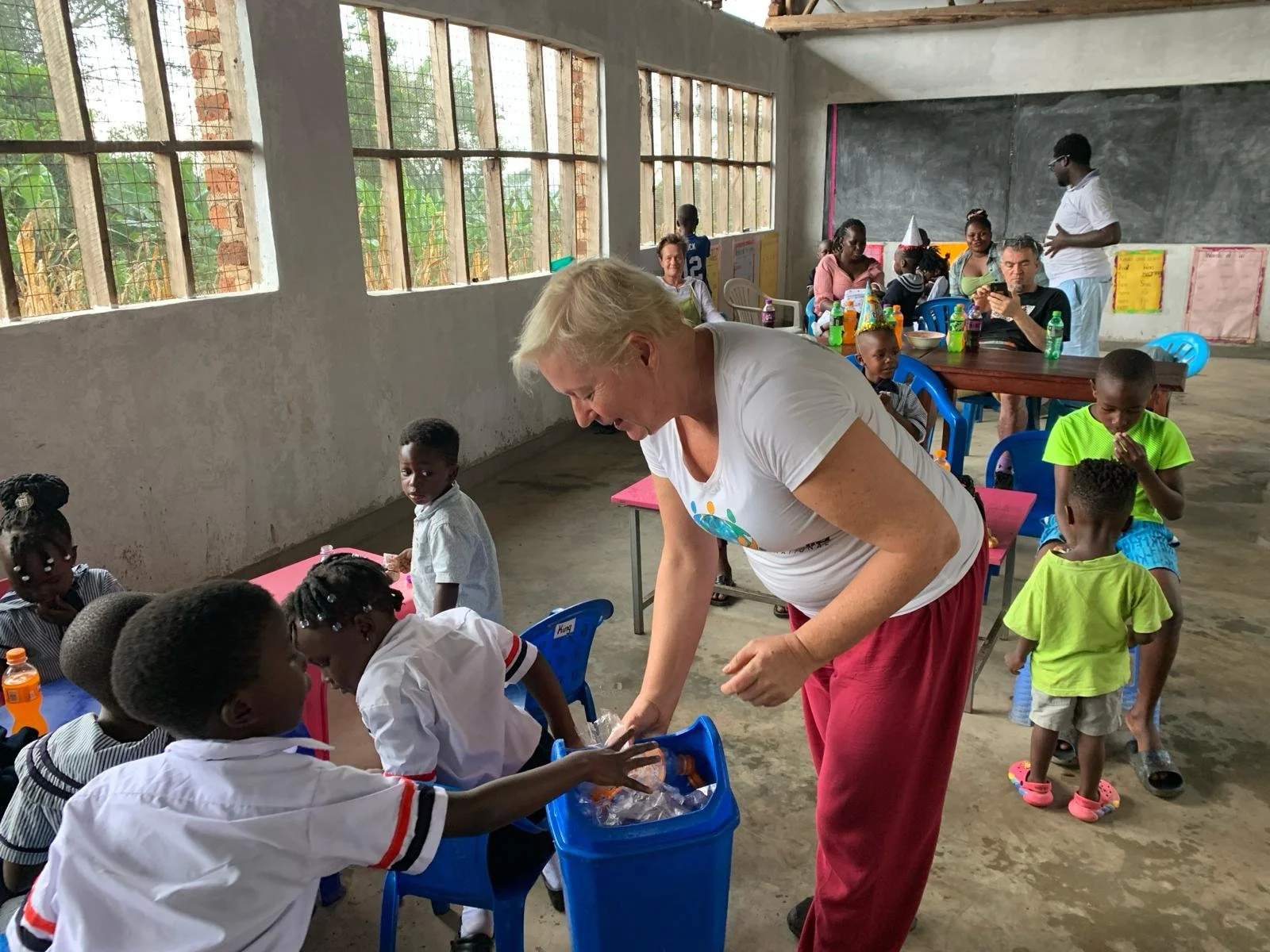 Educational aid to a village school in Uganda