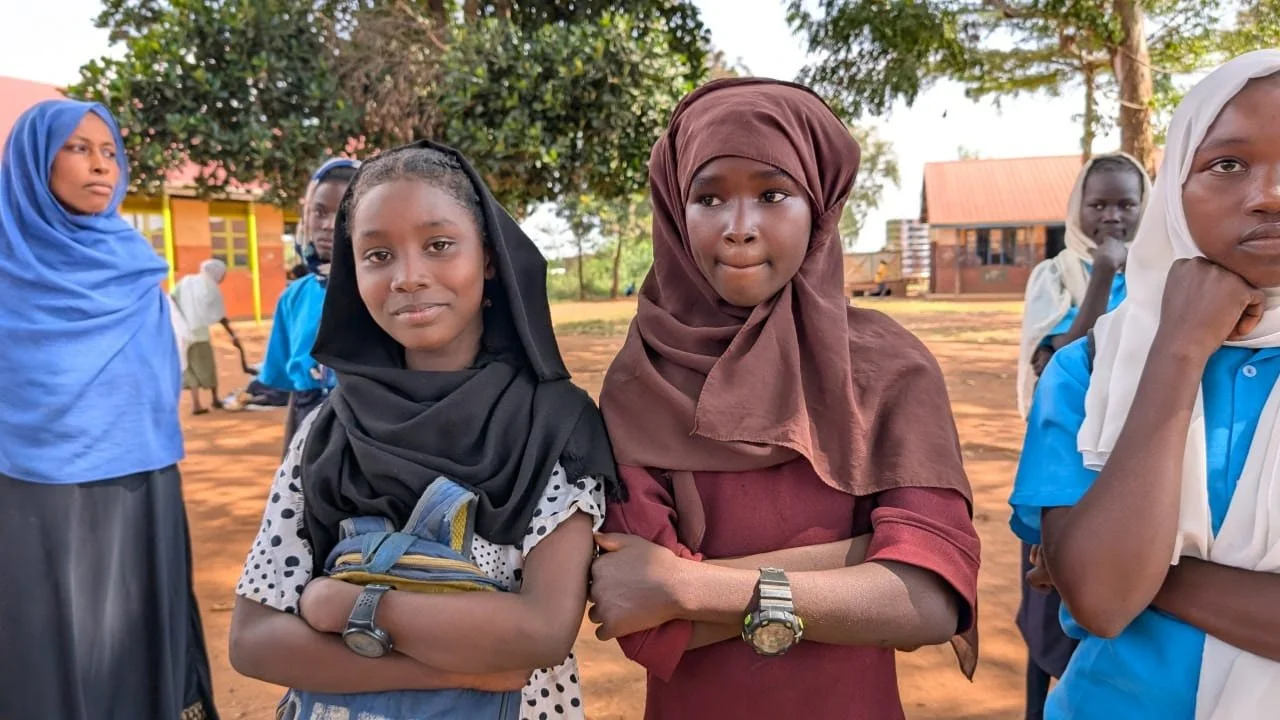 Young girls at school