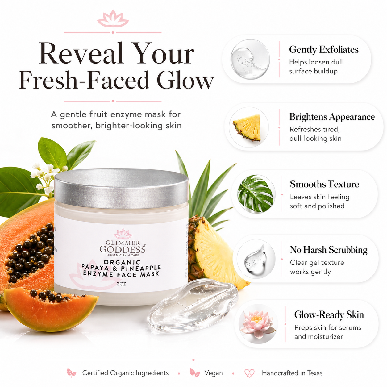 Organic Papaya Pineapple Face Mask