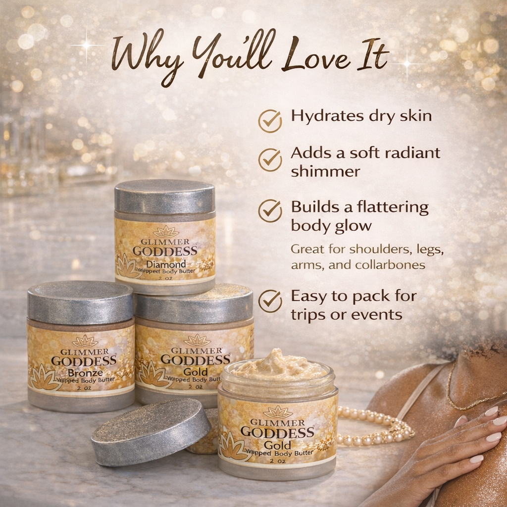 Organic Shimmering Body Butter Trio - Travel Size