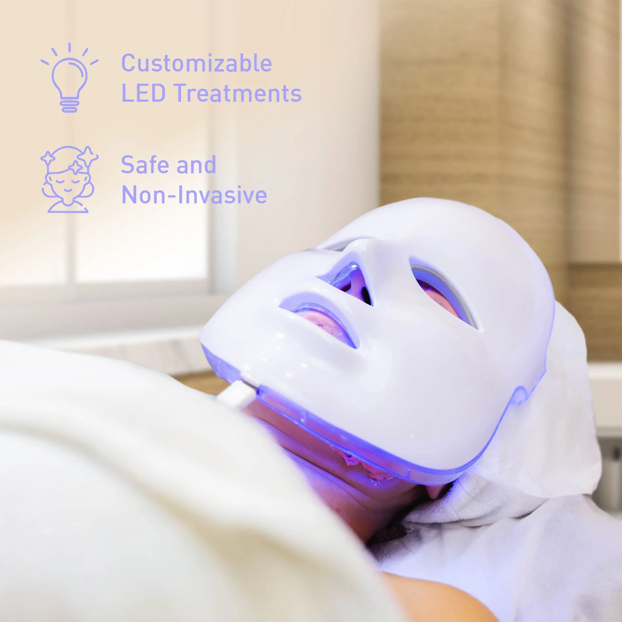 7-in-1 LED Light Therapy Face Mask