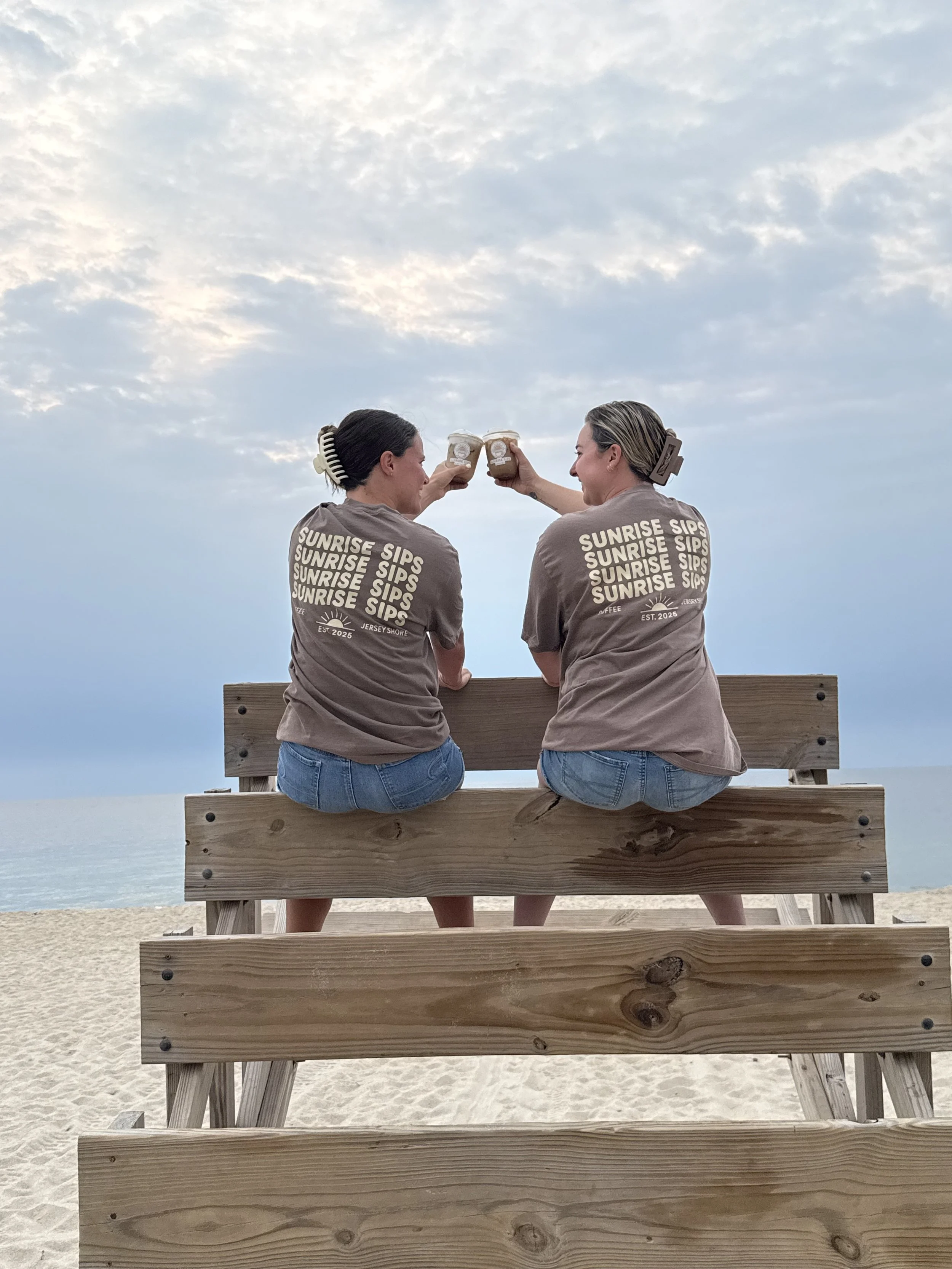 Sunrise Sips Brown Comfort Color Tee