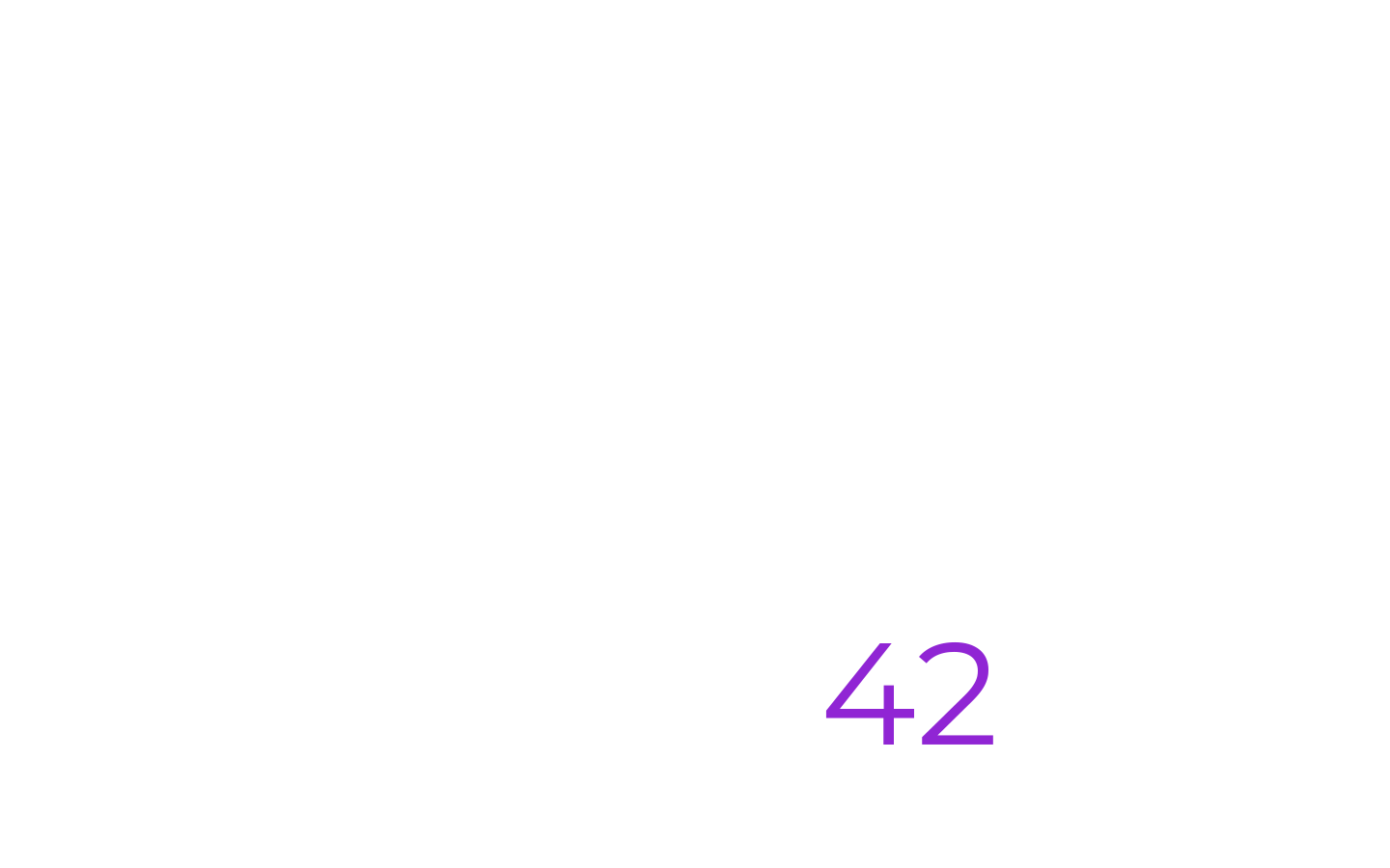NASA 42 logo featuring a stylized planet with a ring around it and the text "NASA 42" below.