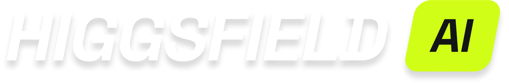 HIGGSFIELD AI logo with black text and a greenish-yellow background behind the AI text.