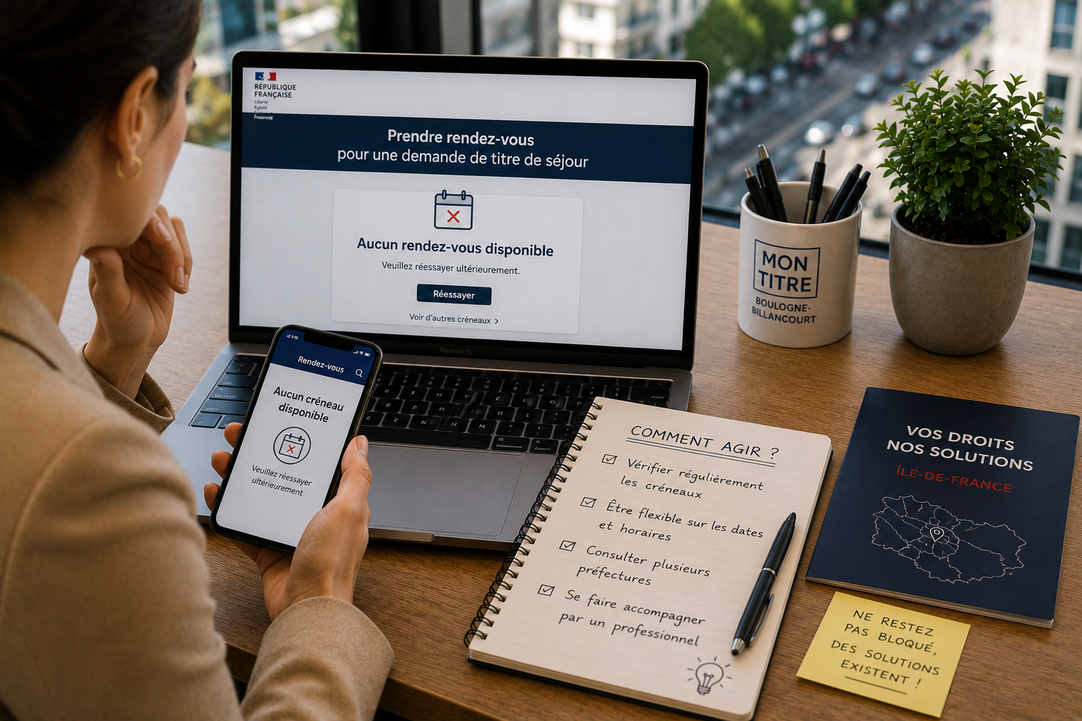 Impossible de trouver un rendez-vous pour votre titre de séjour : comment agir efficacement ?