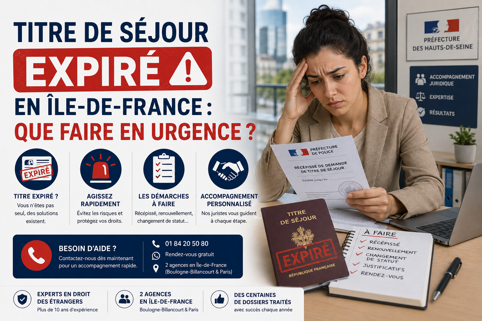 Titre de séjour expiré en Île-de-France : que faire en urgence ?