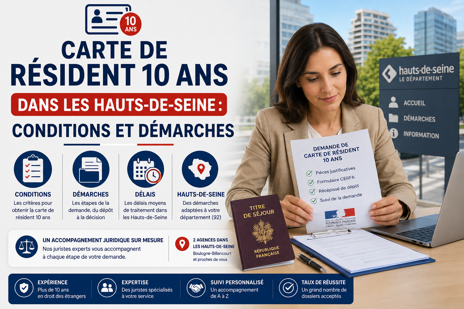 Carte de résident 10 ans dans les Hauts-de-Seine : conditions et démarches