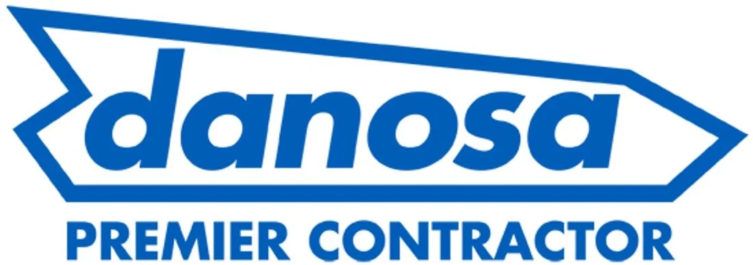 Logo for Danosa to highlight that Elast Flat Roofing Ltd is a fully licensed Danosa contractor,