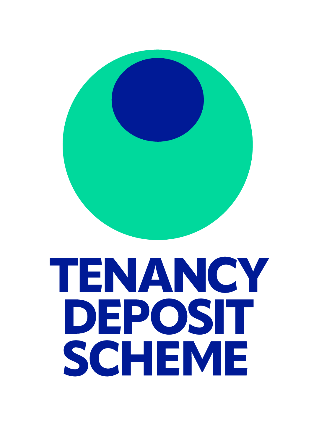 Logo for Tenancy Deposit Scheme featuring a stylized eye in turquoise and dark blue, with the text 'Tenancy Deposit Scheme' in dark blue below.