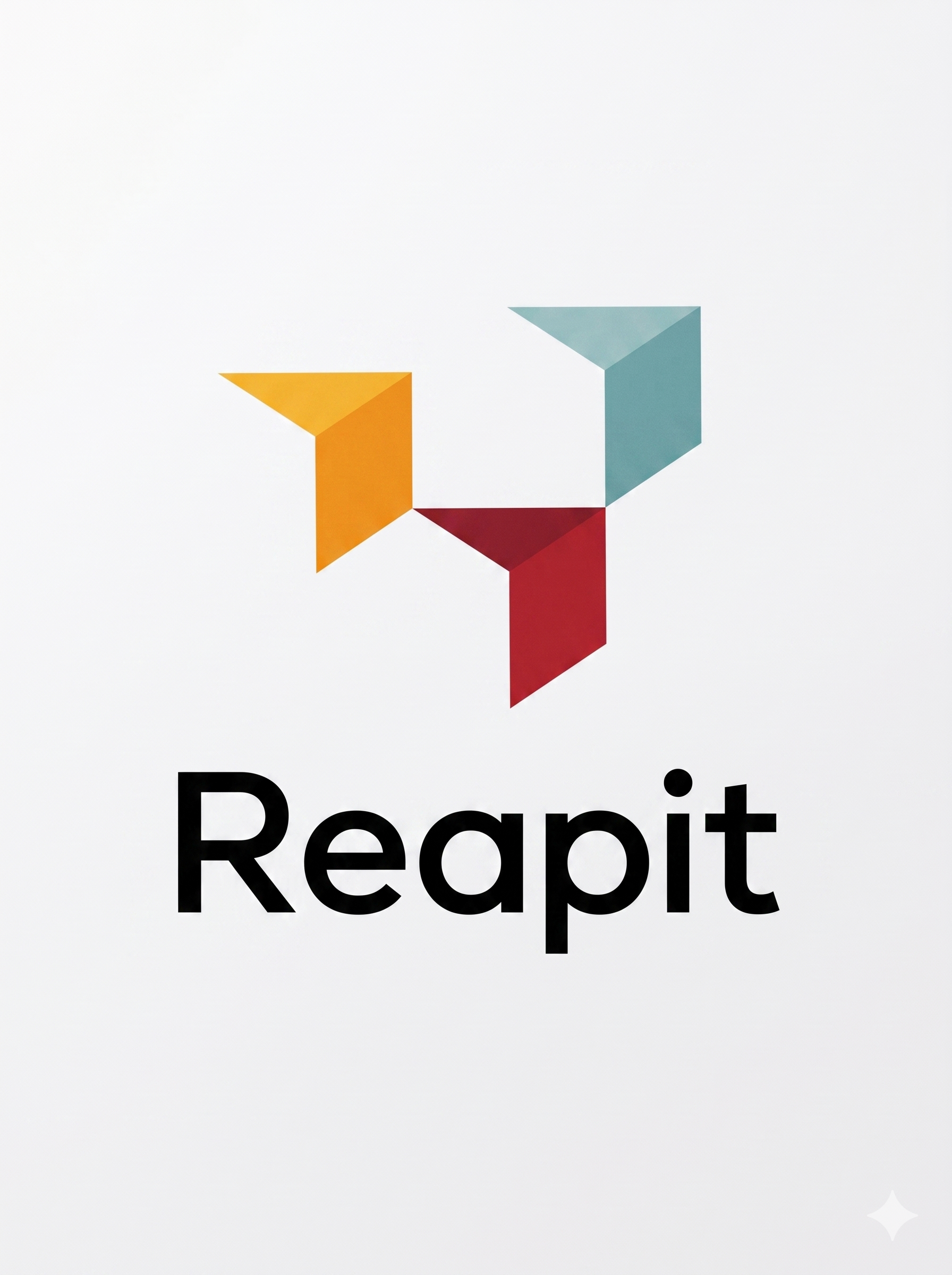 Reapit logo with colorful geometric shapes and text.