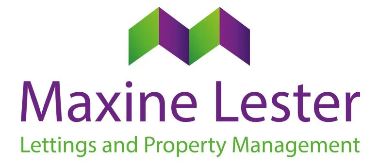 Logo for Maxine Lester Lettings and Property Management with a stylized green and purple 'M' above the company name.