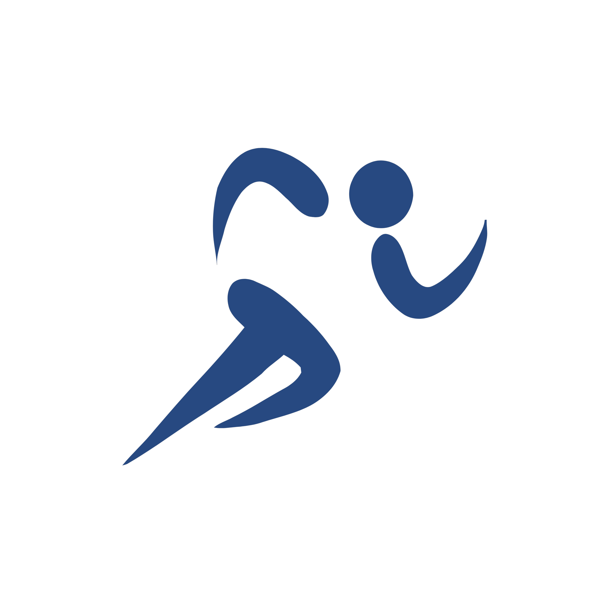 A black background with a minimalist, stylized blue and dark blue whale illustration.