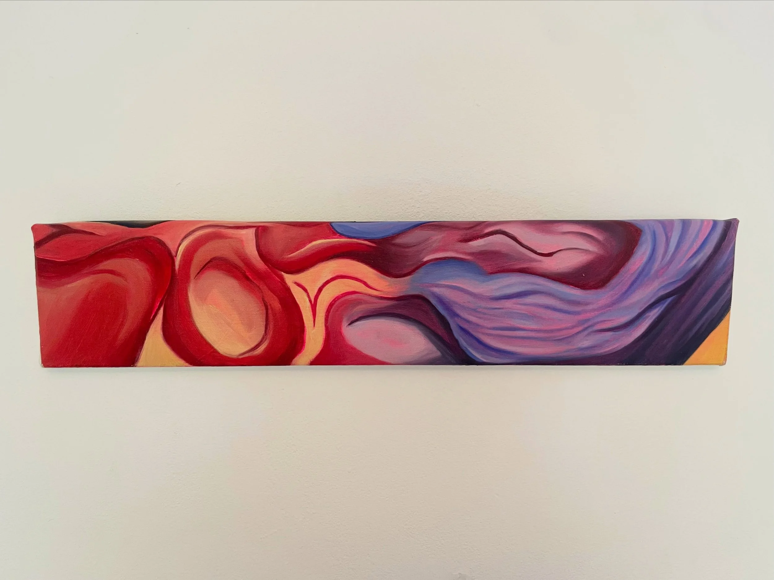&lsquo;Untitled (Self Portrait)&rsquo; Oil on canvas, 60cm x 15cm
