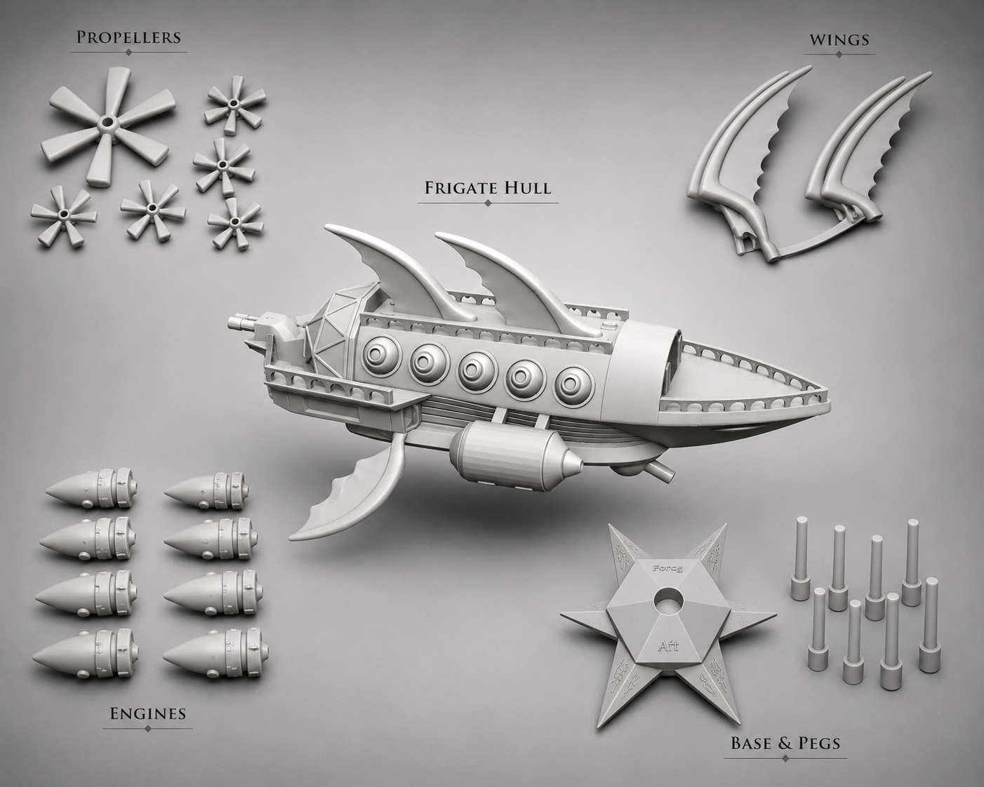 Monochrome Austrian Frigate Kit.png