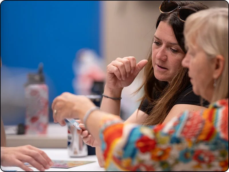 Educators collaborating