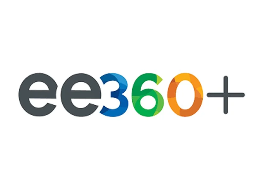 Google's E360+ logo with multicolored letters and numbers on a white background.