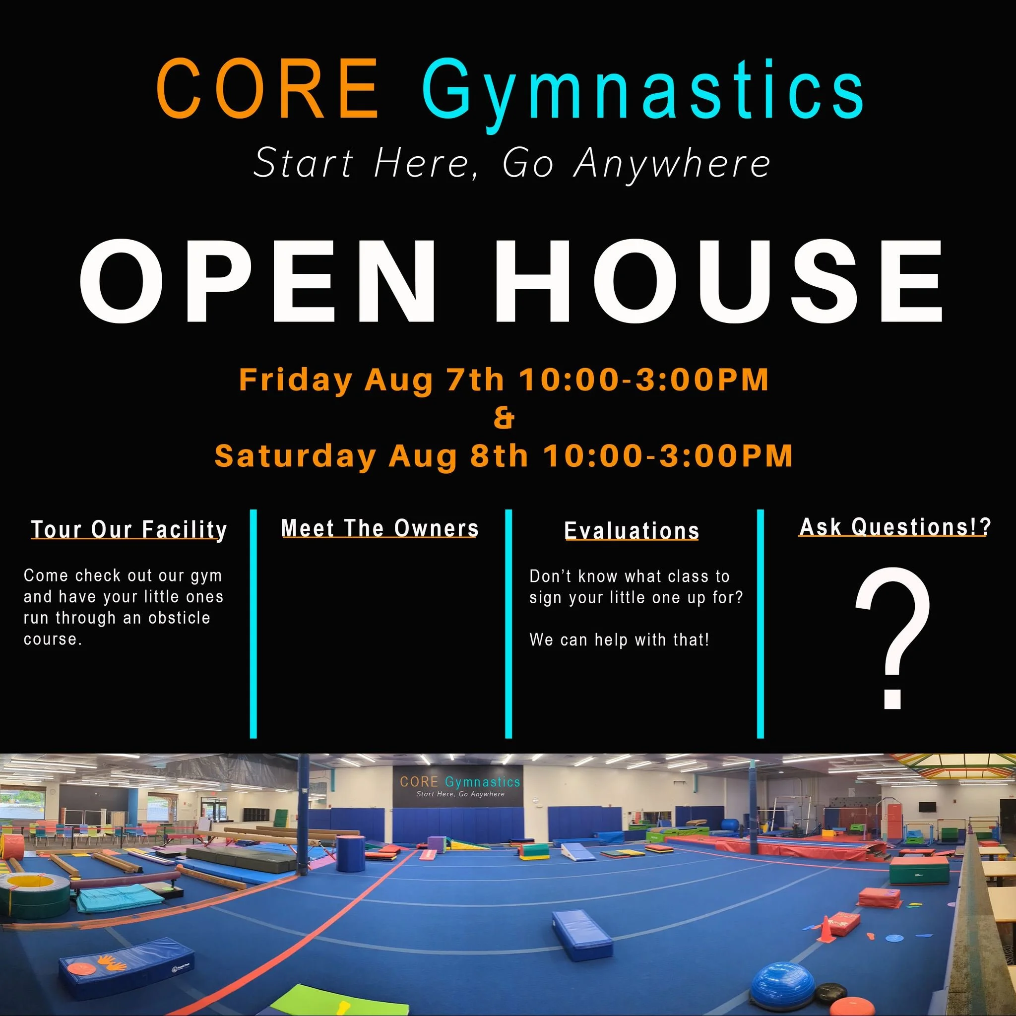 Come Check CORE Gymnastics this FRIDAY AND SATURDAY!!!
OPEN HOUSE- Tour our, Facility, Meet The Owners!!

#coregymnastics #usagnh #milfordnh