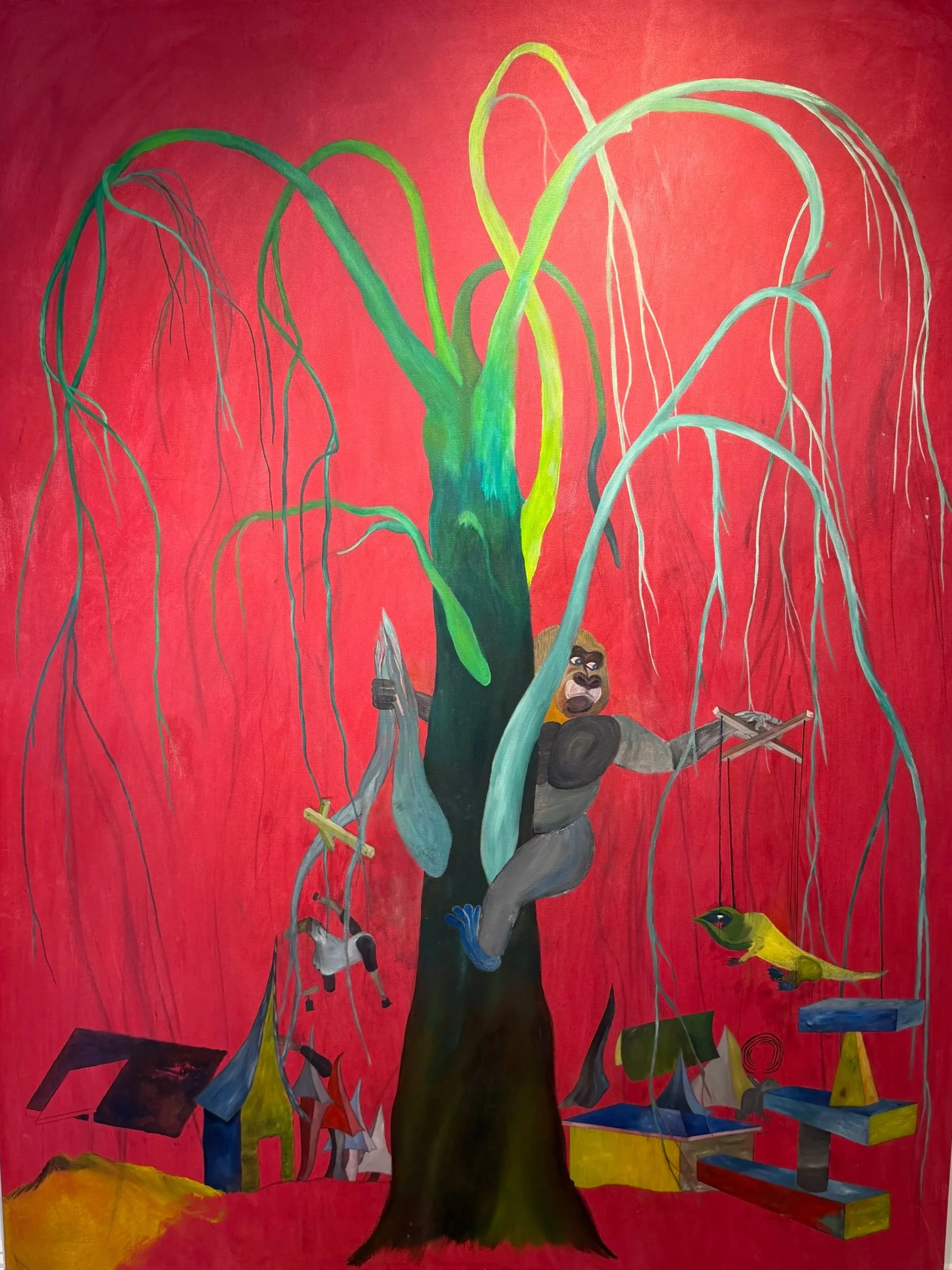 'Arnesto the Puppeteer' by Gary Hartmann, 2012-2014, 60"x84"