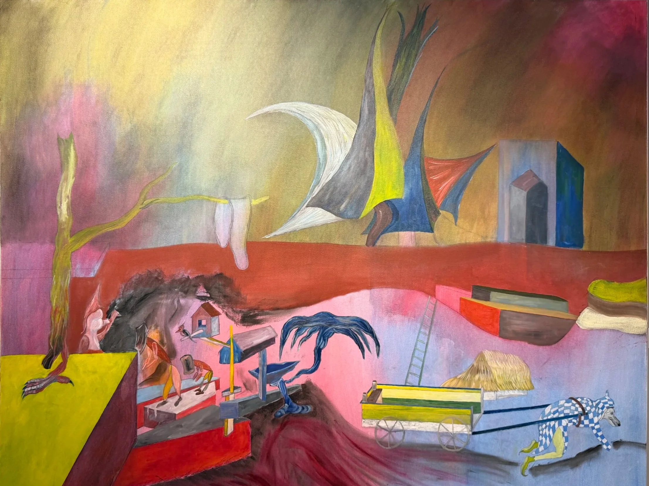 'The Playground' by Gary Hartmann, 2012, acrylic base, oil on canvas, 60"x48"