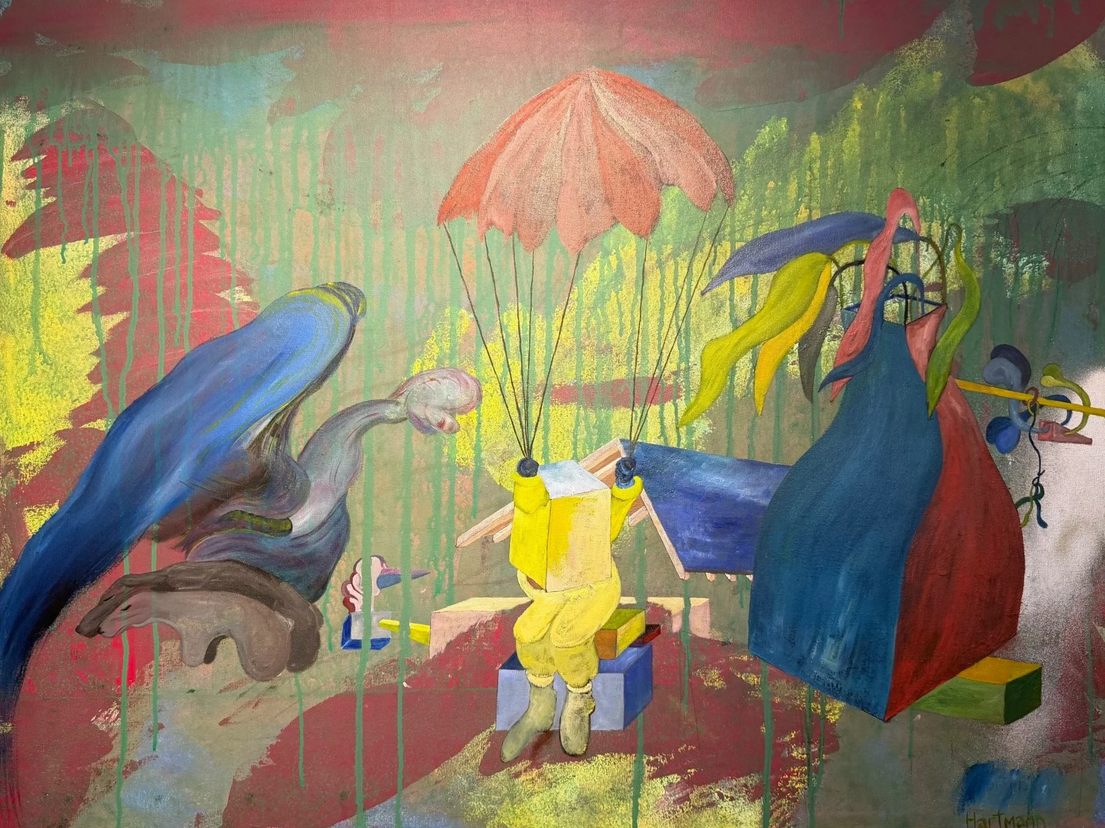 'Parachute' by Gary Hartmann, 2011-2012, acrylic base oil on canvas, 48"x36"
