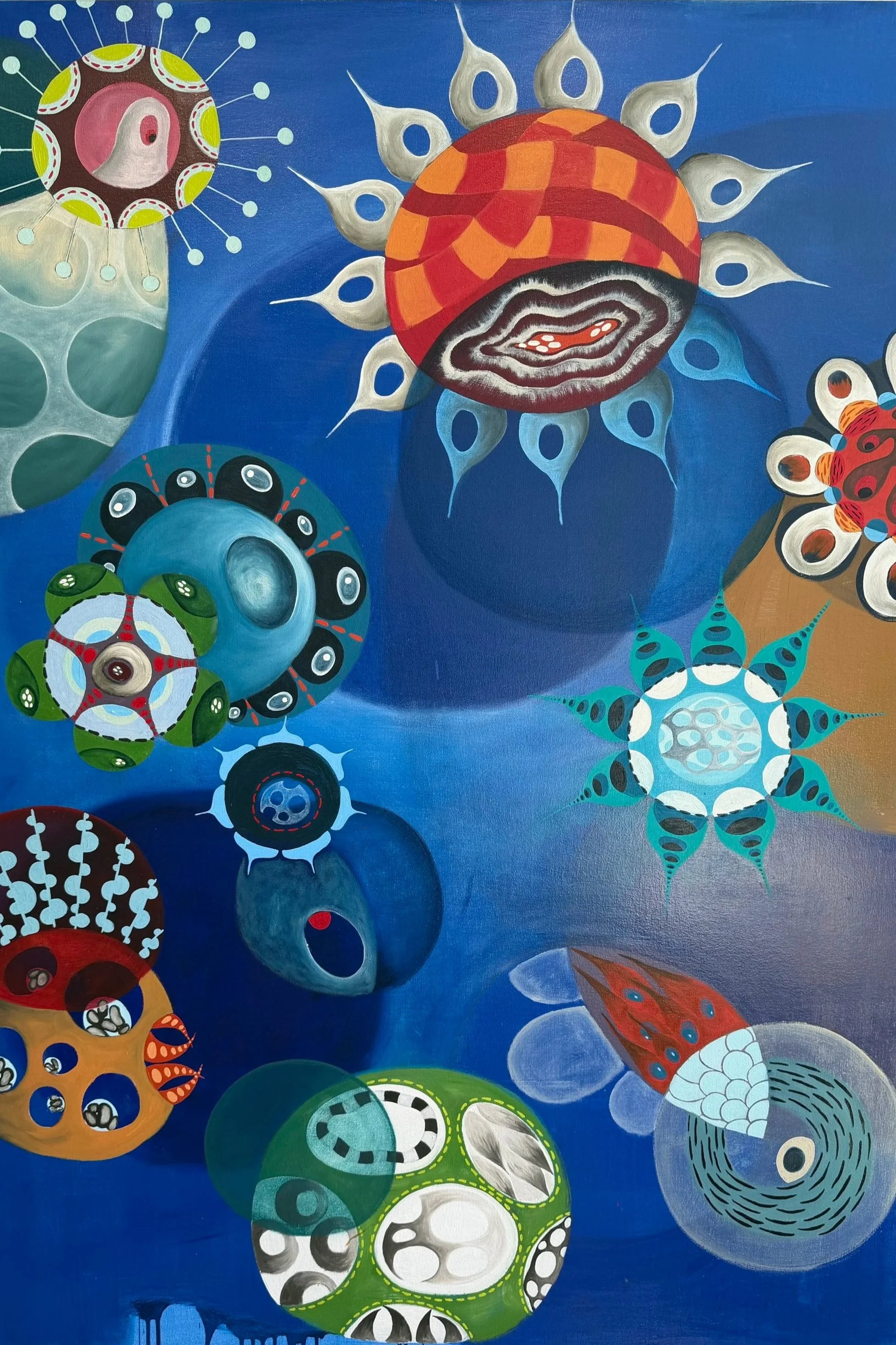 'Evil Eye' by Melinda Hackett, 2022, oil on canvas, 62"x46"