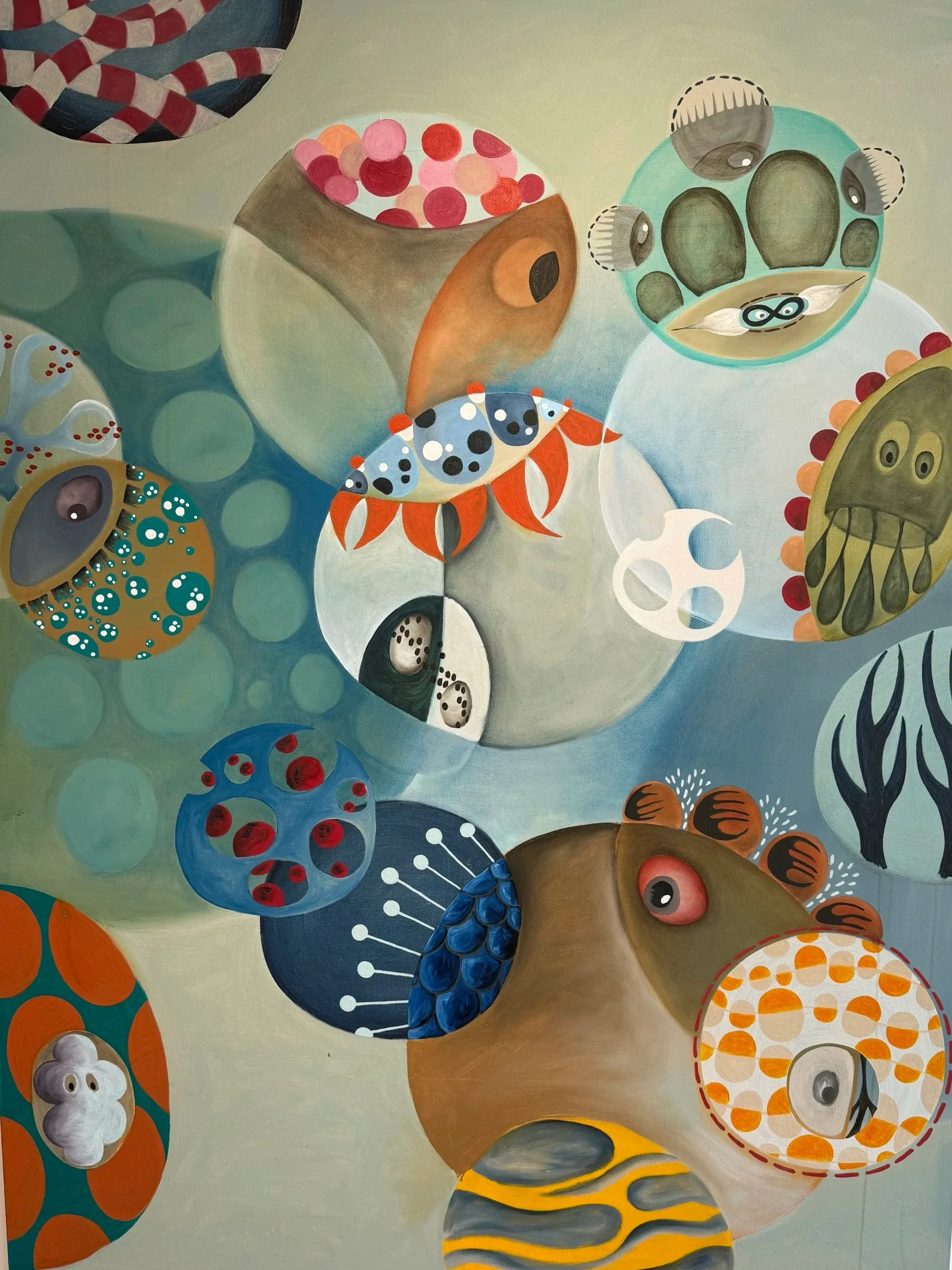 'Blue Tree' by Melinda Hackett, 2022, oil on canvas, 62"x46"