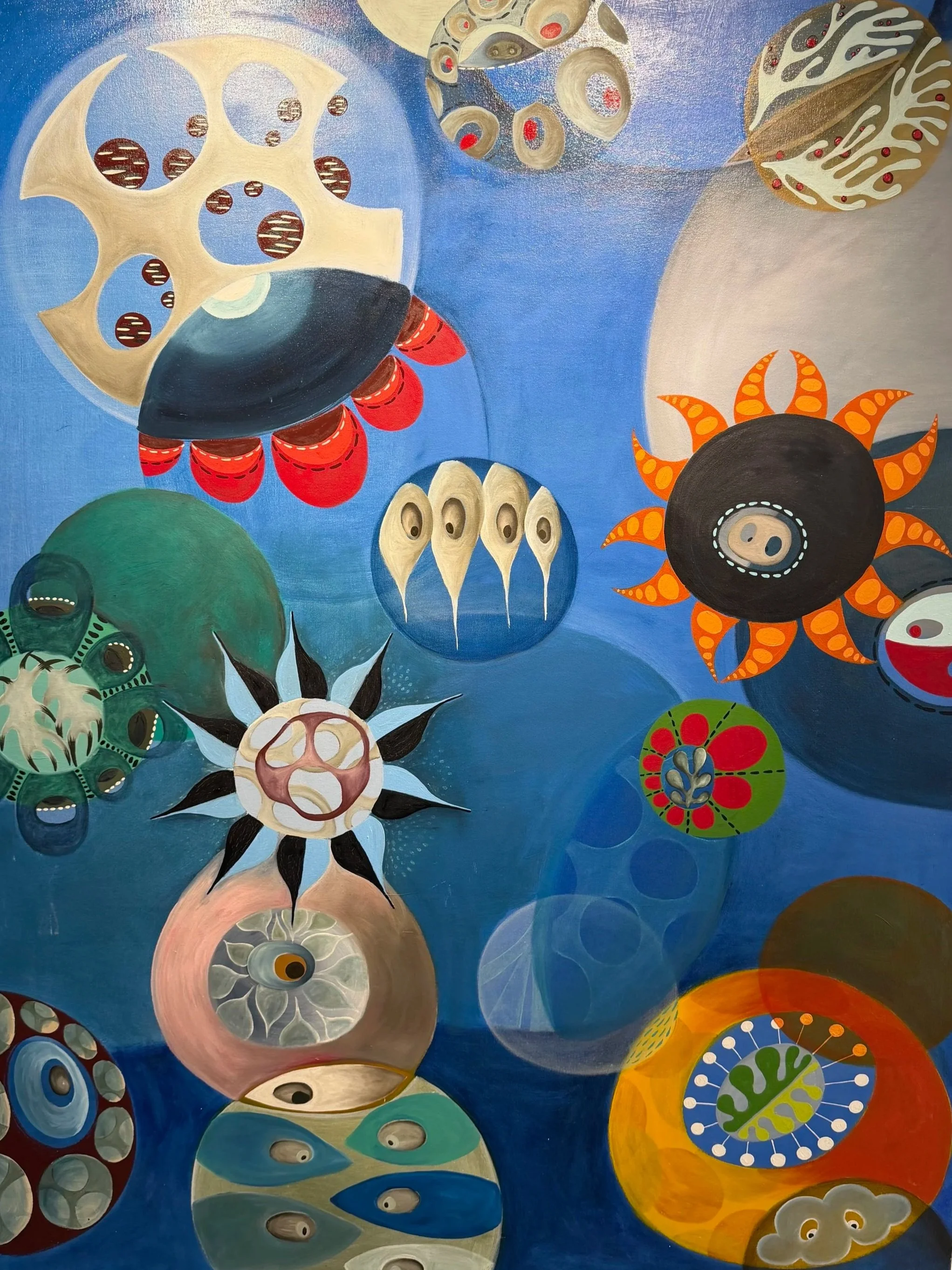 'Fishy' by Melinda Hackett, 2022, oil on canvas, 62"x46"