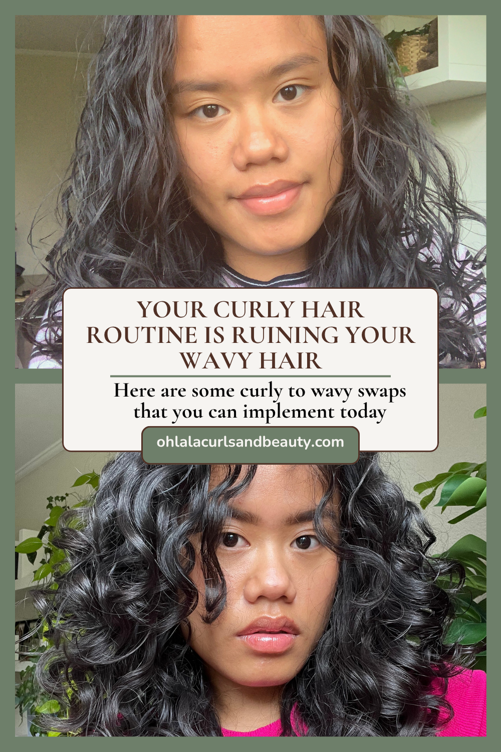 YOUR CURLY HAIR ROUTINE IS RUINING YOUR WAVY HAIR: HERE ARE SOME CURLY TO WAVY SWAPS THAT YOU CAN IMPLEMENT TODAY