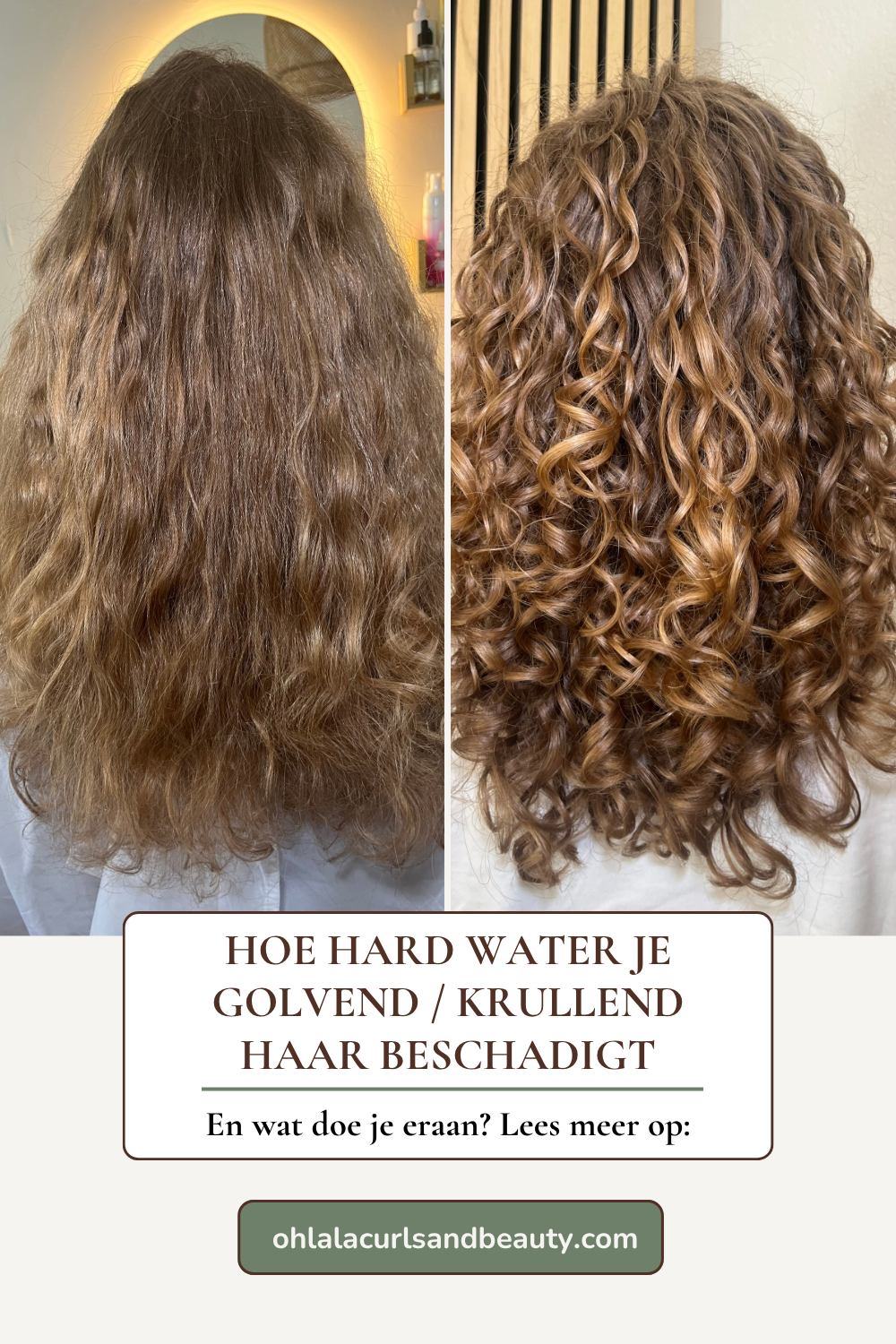 Hoe hard water je golvende / krullende haar beschadigt, en wat je eraan kunt doen