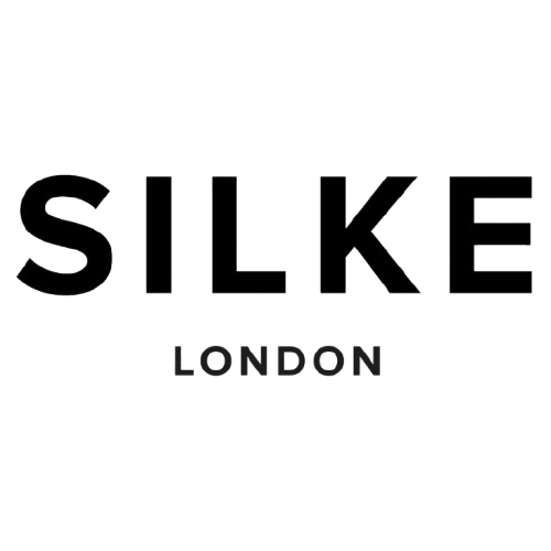Silke London logo in black text on a white background.