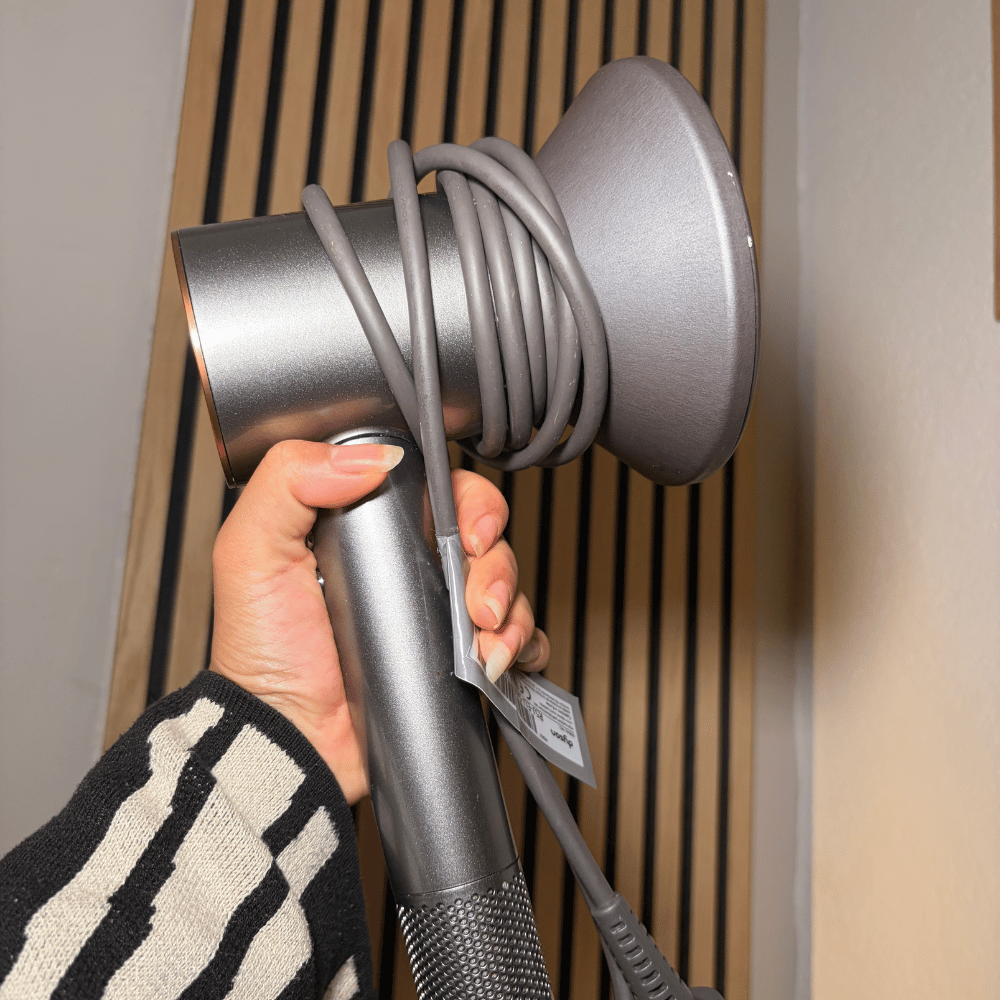 Dyson diffuser zijaanzicht in salon Ohlalacurls in Gouda