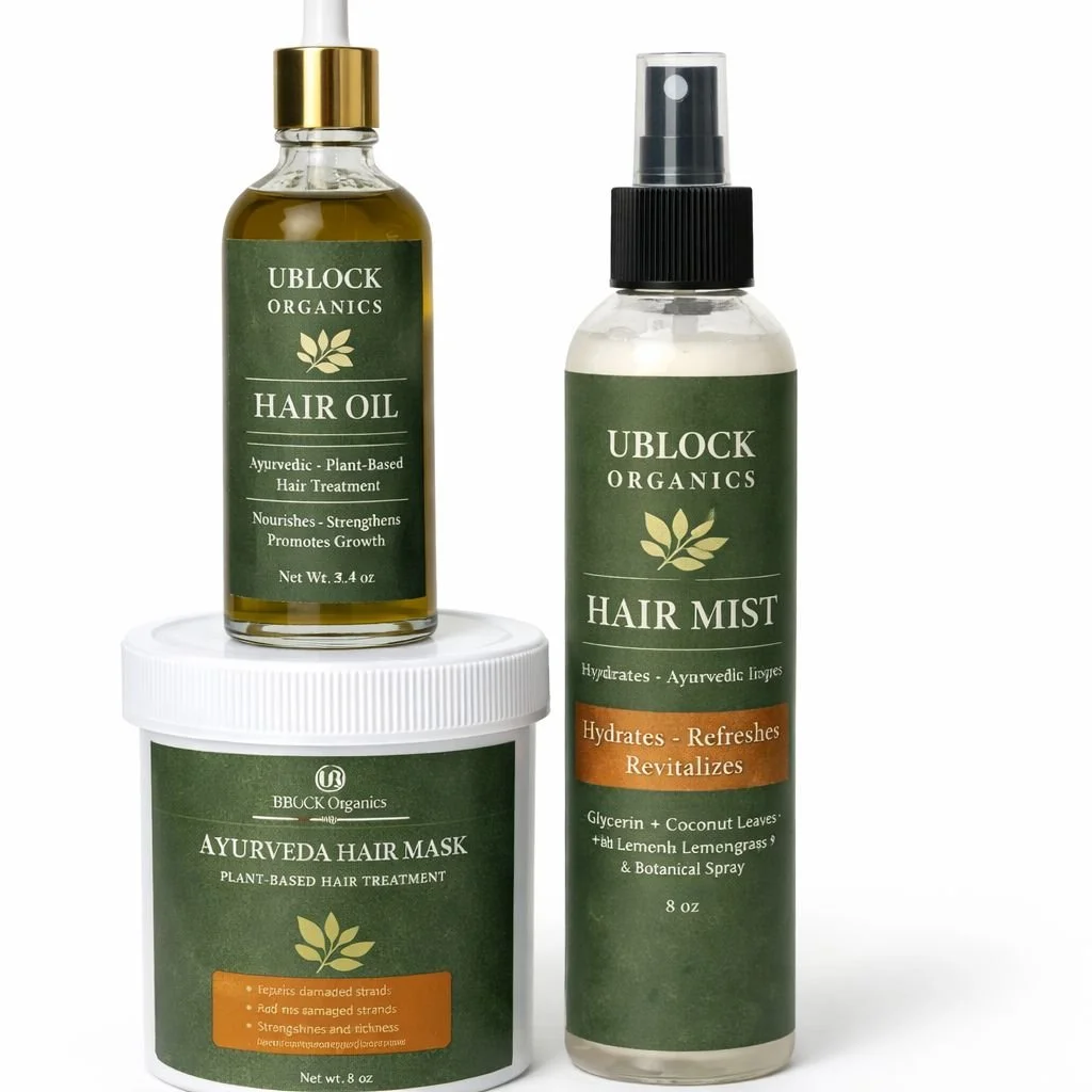 UBlock Organics Ayurveda Hair Transformation Kit