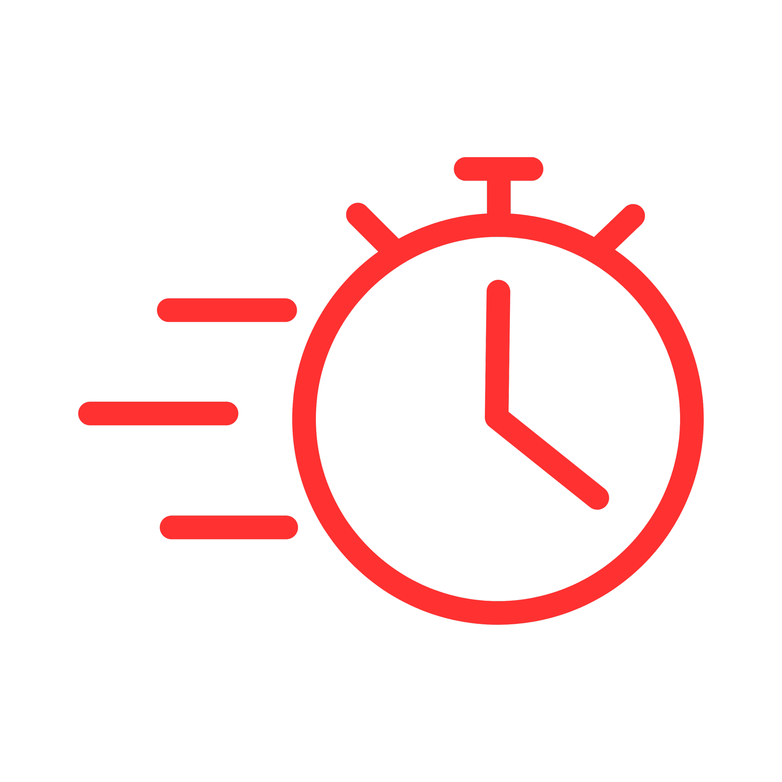 Red fast moving stop watch