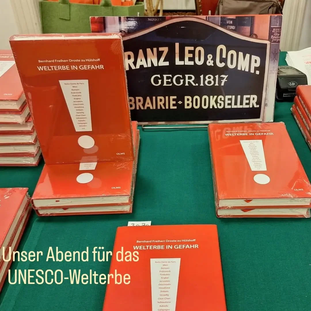 In seinem neuen Buch "Welterbe in Gefahr" nimmt uns Bernd von Droste zu H&uuml;lshoff in atemberaubende Gegenden der Welt mit und verweist auf ihre Bedrohungen und notwendigen L&ouml;sungsm&ouml;glichkeiten. Gro&szlig;e Empfehlung!

#buchha