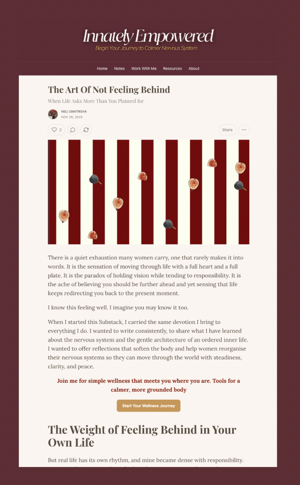 Branded Substack newsletter template with a consistent look and one clear call to action