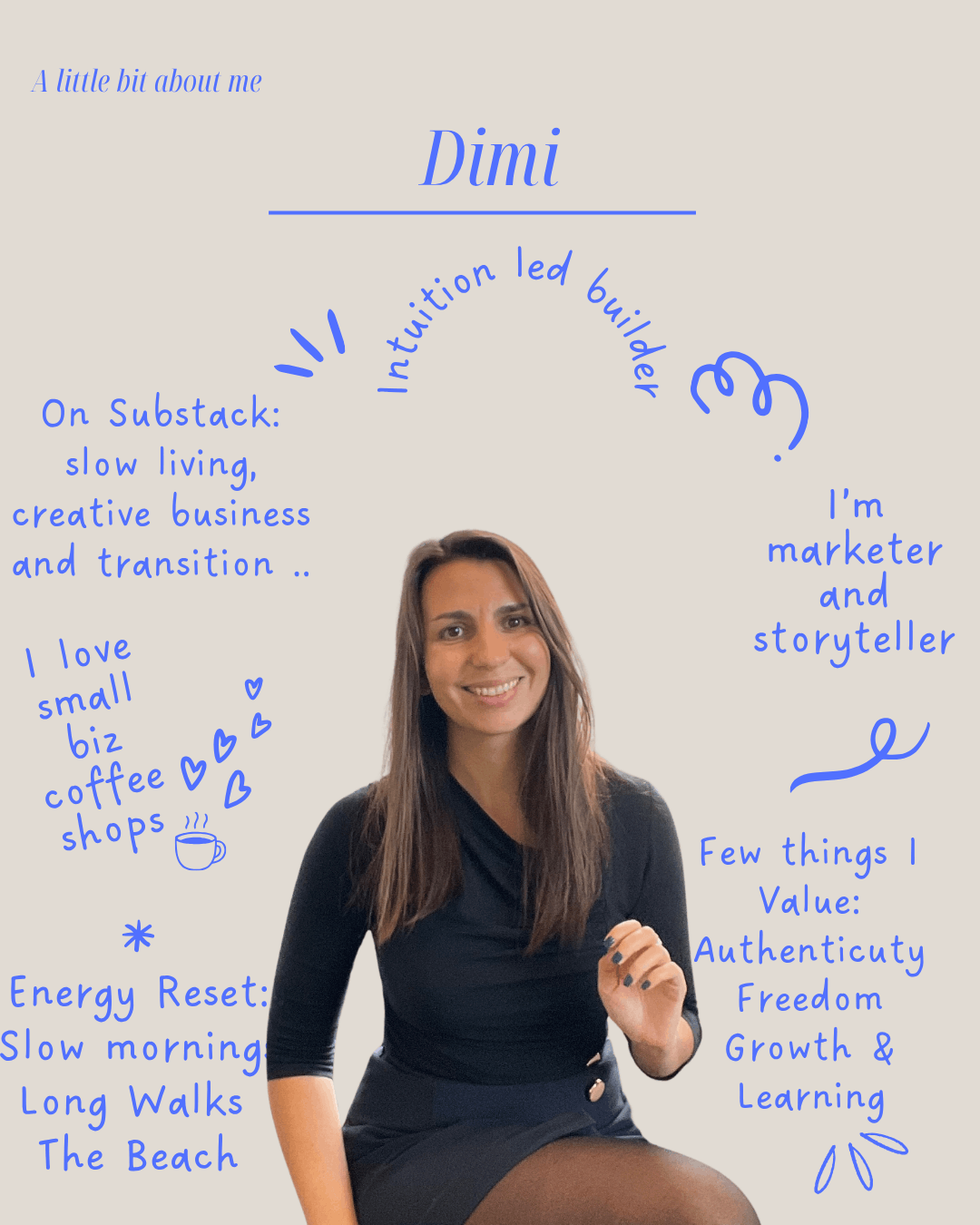 DImi Substack coach for creatives and writers explaining what its