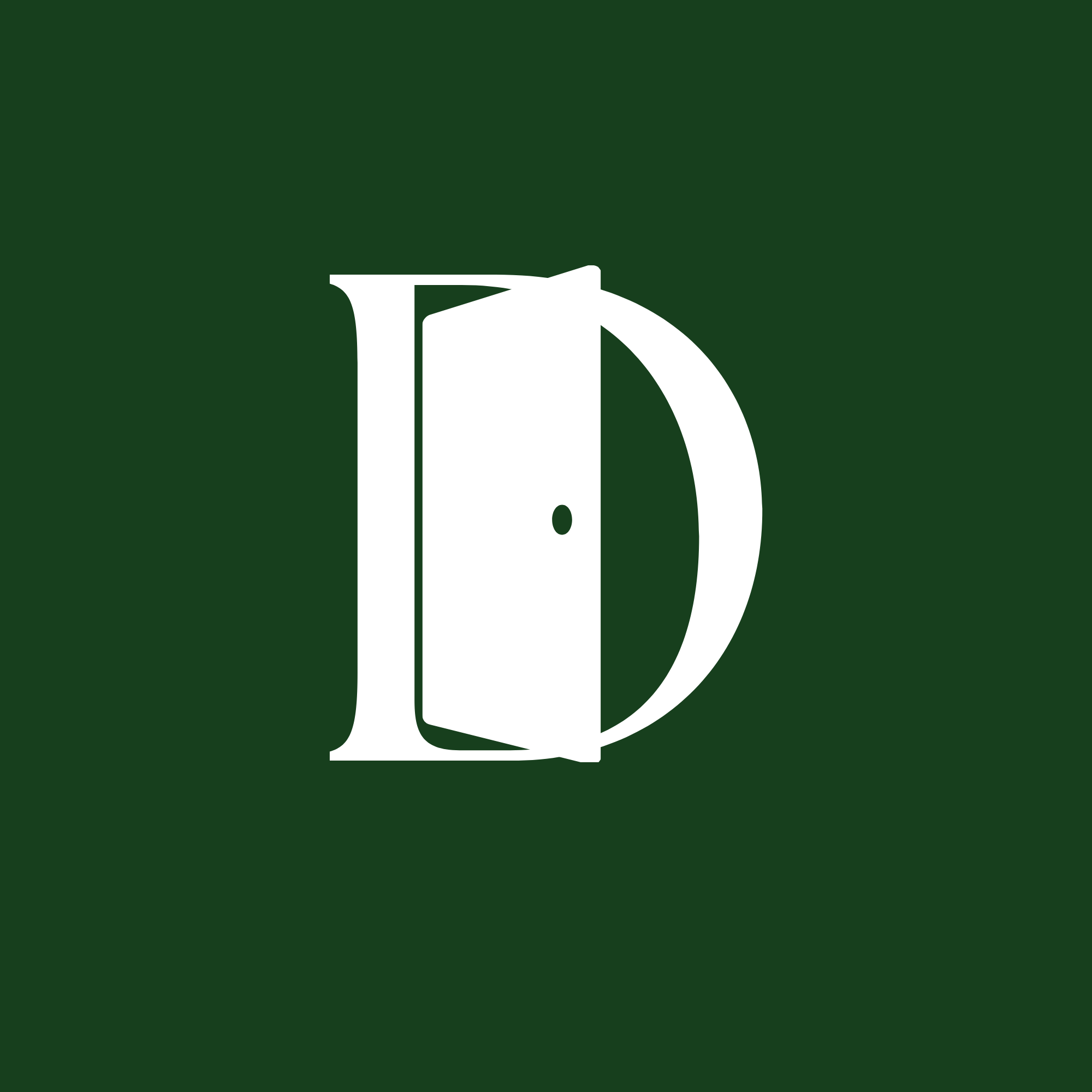 A white coffee mug with a dark green beverage inside, placed on a dark green background.