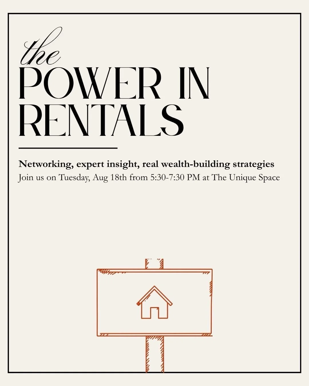 Join us tomorrow night @unique_asheville for a fun and thoughtful provoking evening . The market is ever changing and we have an incredible line up of panelists to discuss strategies for how to win in real estate. #rentals #buildweathwithrealestate #