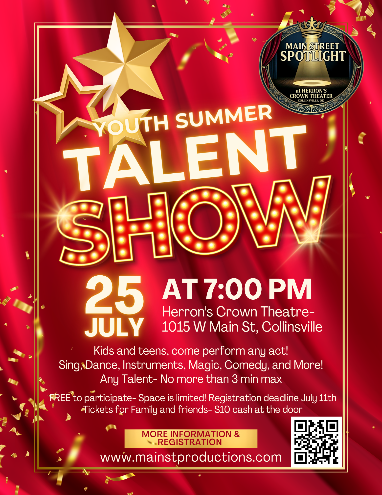Youth Summer TALENT SHOW!