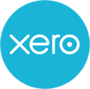 Xero logo with a blue circular background and white lowercase text