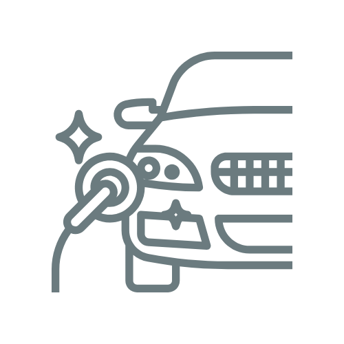car lights cleaning icon