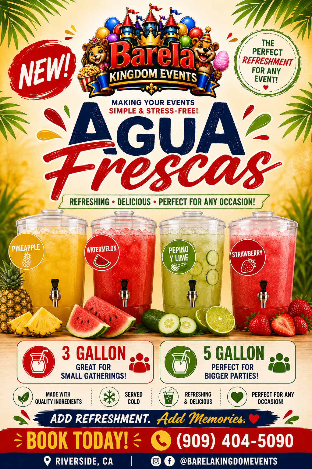 Agua Frescas 3 Gallon