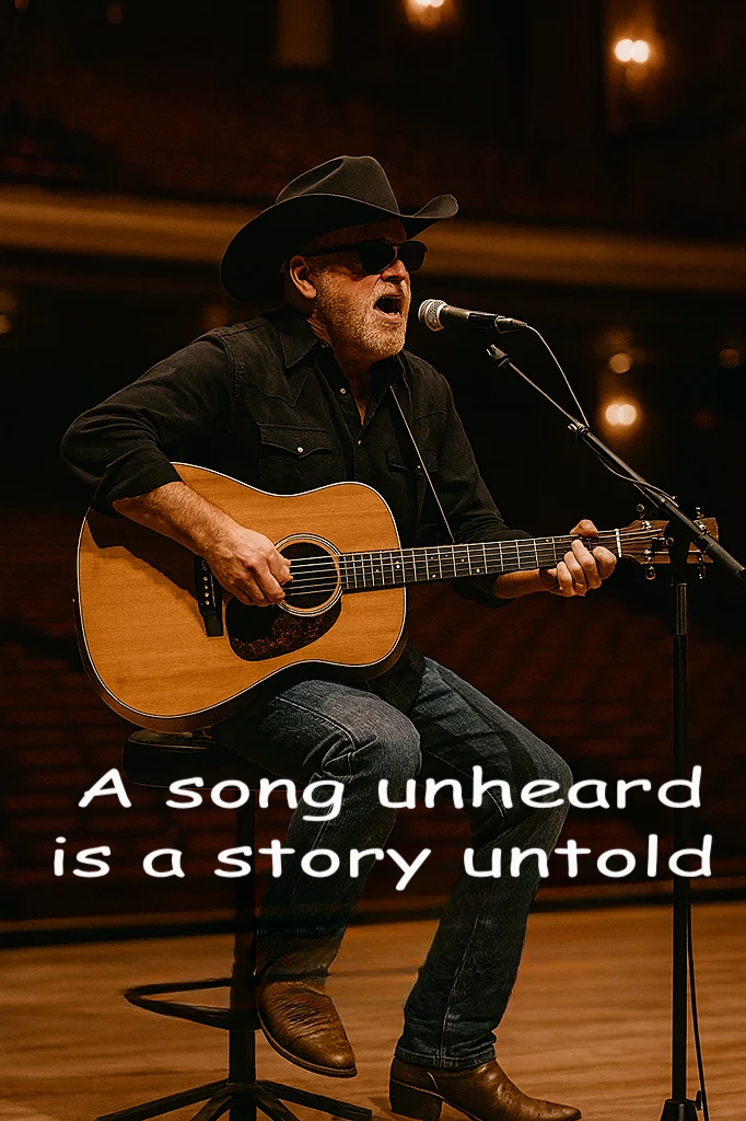 Sales and licensing of original handwritten country ballads for commercial or private use