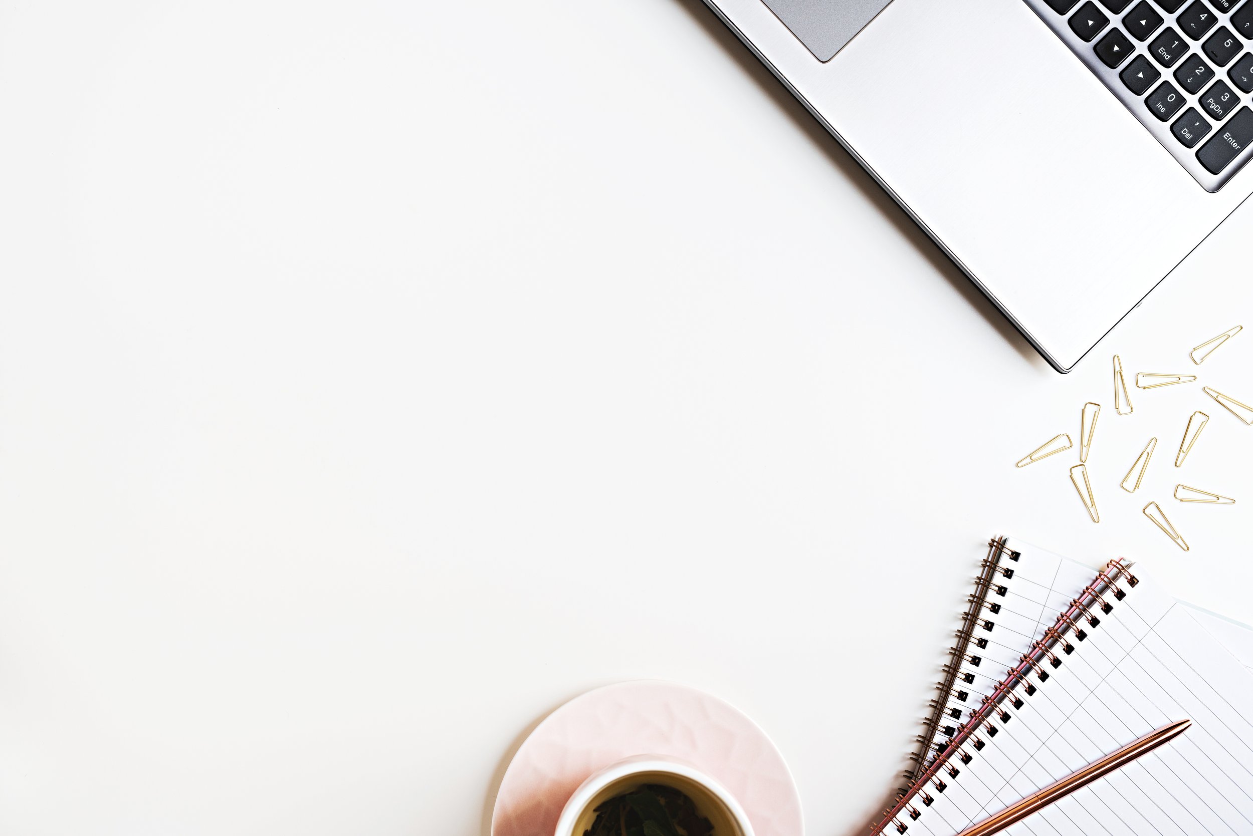 Get NorthStar Virtual Solutions bright desktop with laptop notebooks and coffee